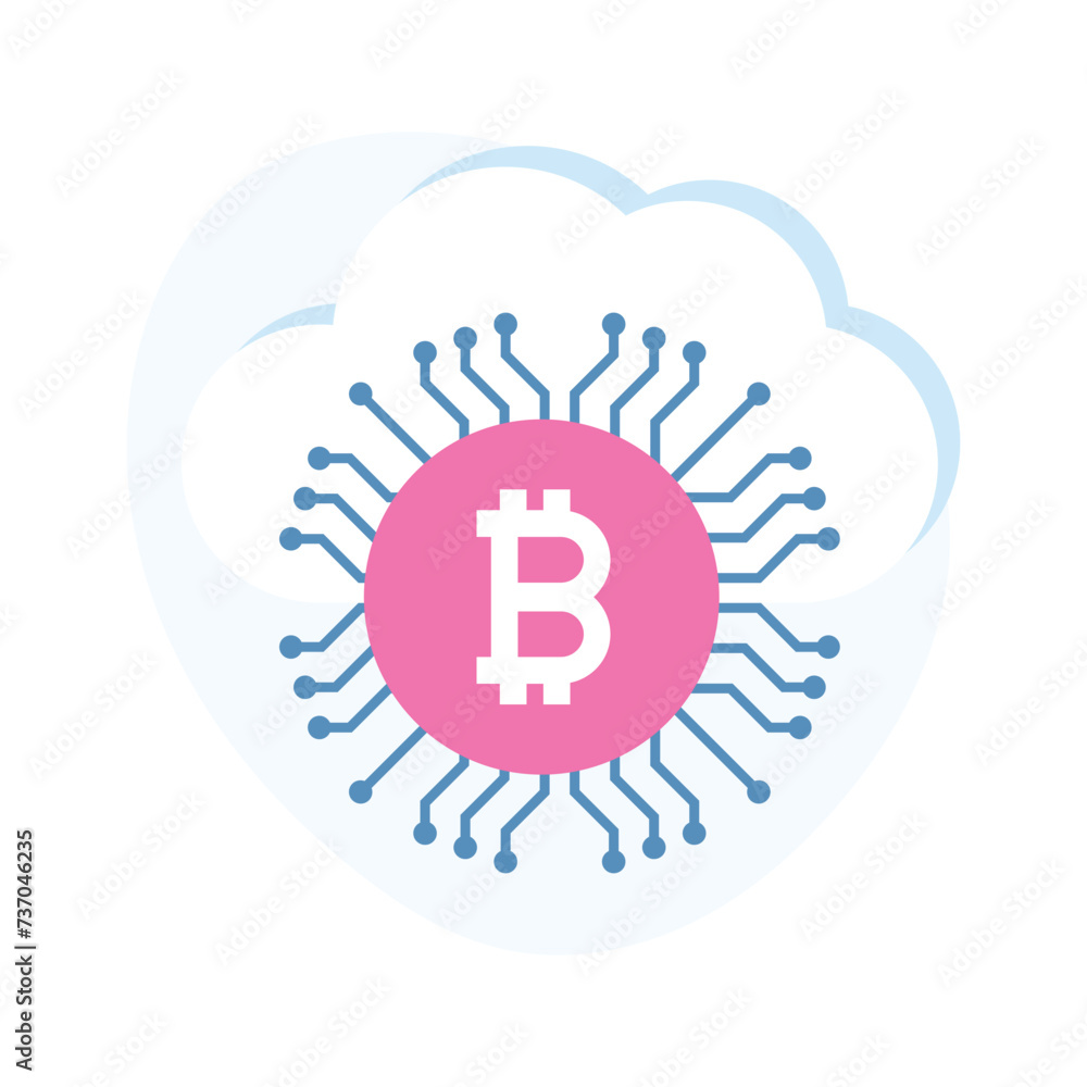 Have a look at this amazing icon of bitcoin network, cryptocurrency connection vector Have a look at this amazing icon of bitcoin network, cryptocurrency connection vector