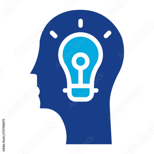 Inspiration icon vector image. Can be used for Leadership.