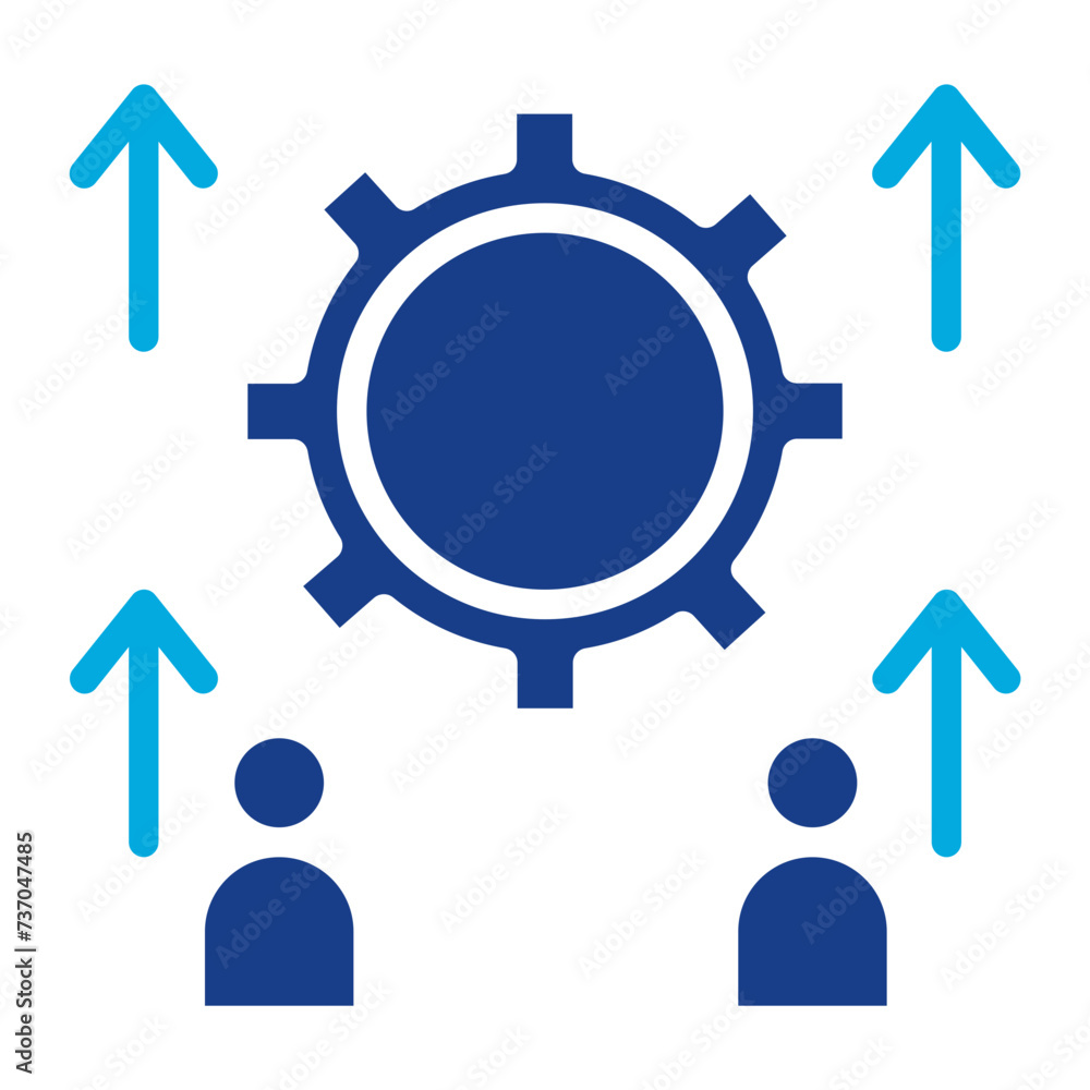 Synergy icon vector image. Can be used for Business Analytics.