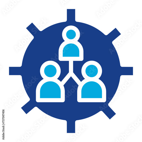 Management icon vector image. Can be used for Business Analytics.