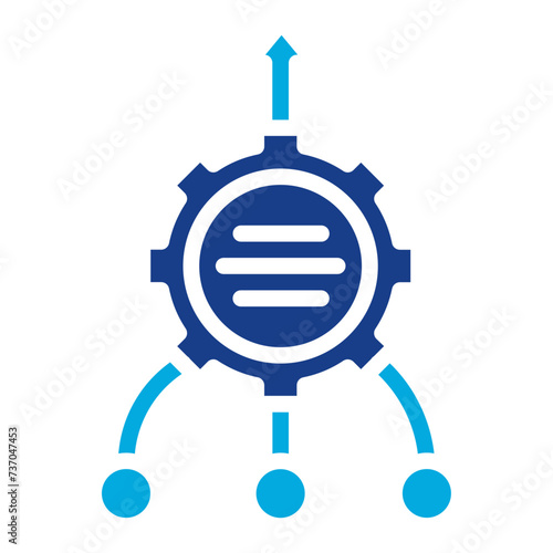 Consolidation icon vector image. Can be used for Business Analytics.
