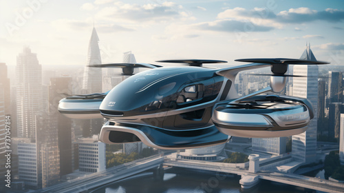 Future of urban air mobility city