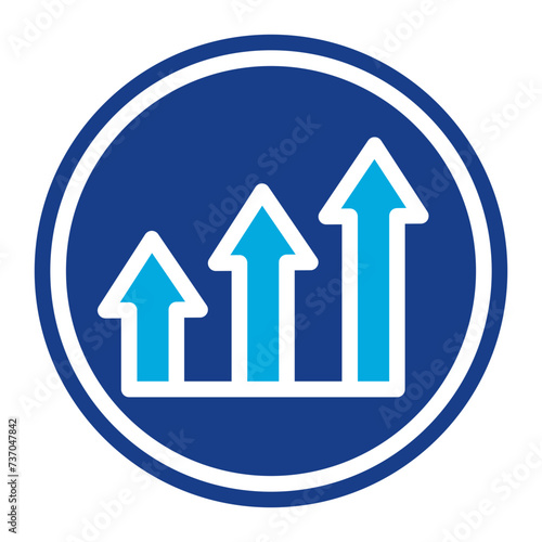 Market Dominance icon vector image. Can be used for Business Analytics.