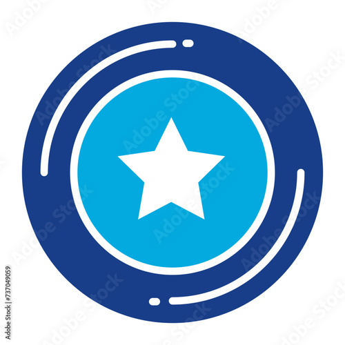 Frisbee icon vector image. Can be used for Fathers Day.