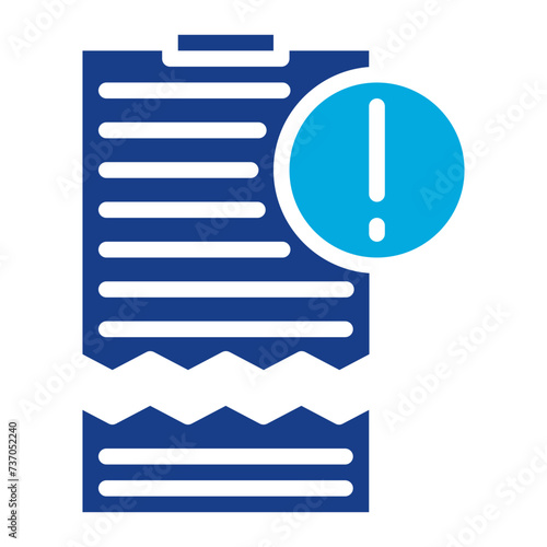 Corrupt Clipboard icon vector image. Can be used for Corruption.