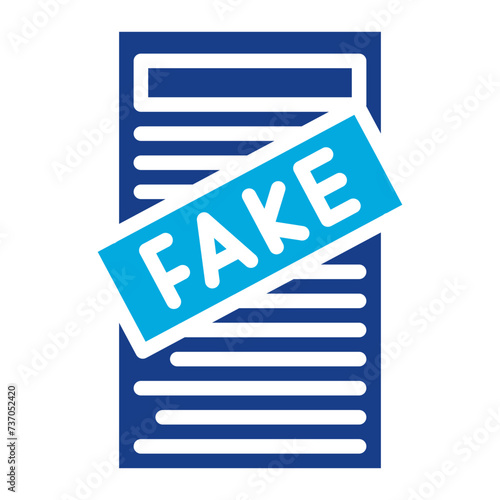 Fraudulent Document icon vector image. Can be used for Corruption.
