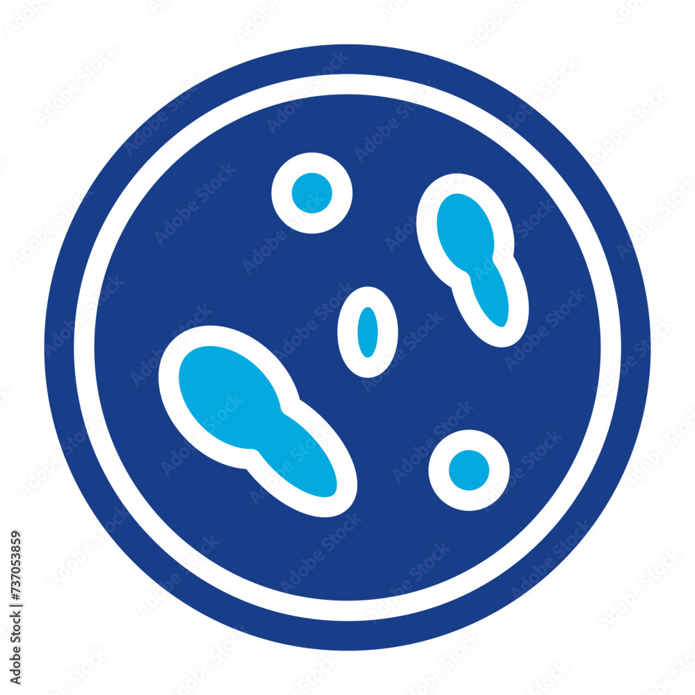 Petri Dish icon vector image. Can be used for Lab.