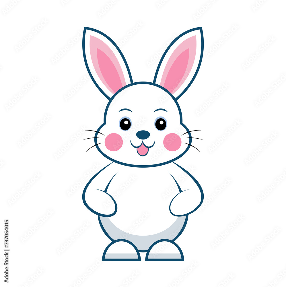 cute easter bunny rabbit