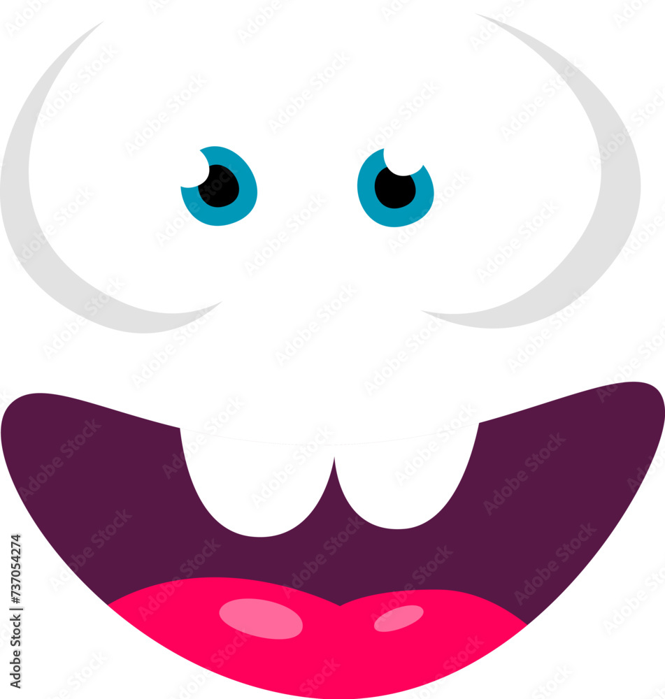 Cartoon Monster Face Cartoon Monster Face