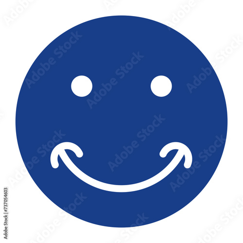 Smiling Face icon vector image. Can be used for Friendship.