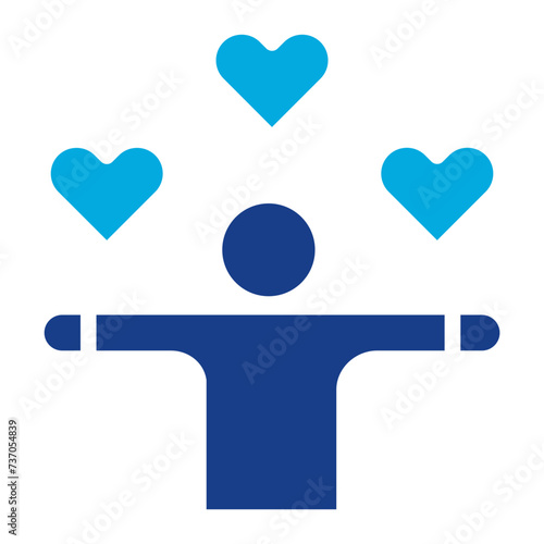 Affection icon vector image. Can be used for Friendship.