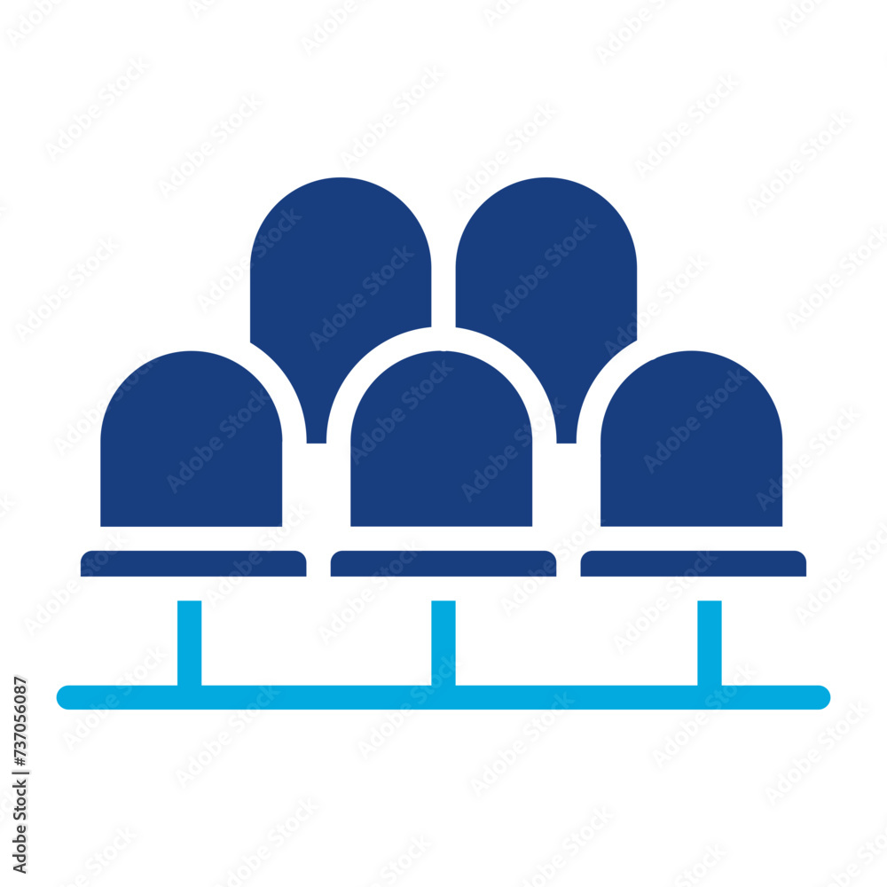 Stadium Seats icon vector image. Can be used for Rugby. Stadium Seats icon vector image. Can be used for Rugby.
