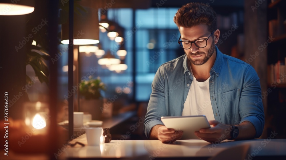 Ethical use of data. Person Reviewing Personal Data Sharing Settings on a tablet. Individual Adjusting Data Privacy Settings on Tablet Ethical use of data. Person Reviewing Personal Data Sharing Settings on a tablet. Individual Adjusting Data Privacy Settings on Tablet