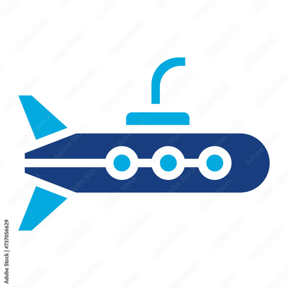 Submarine icon vector image. Can be used for Ocean. Submarine icon vector image. Can be used for Ocean.