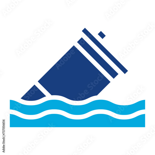 Toxic Waste icon vector image. Can be used for Ocean.