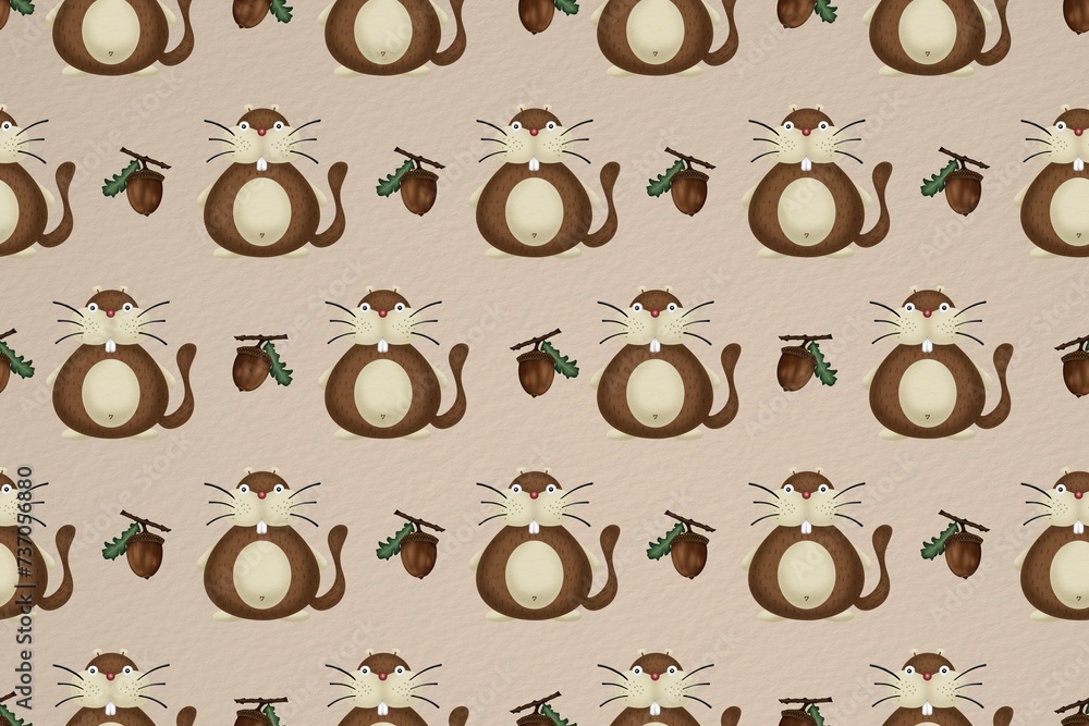 Obraz premium Groundhog Character Background jpeg. for hand drawn.