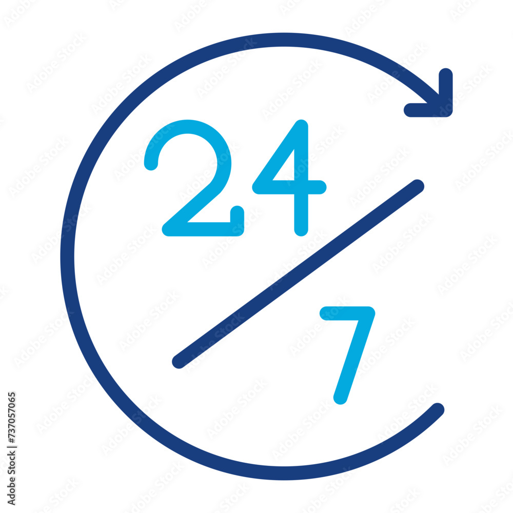 24 Hours Open icon vector image. Can be used for Warehouse. 24 Hours Open icon vector image. Can be used for Warehouse.