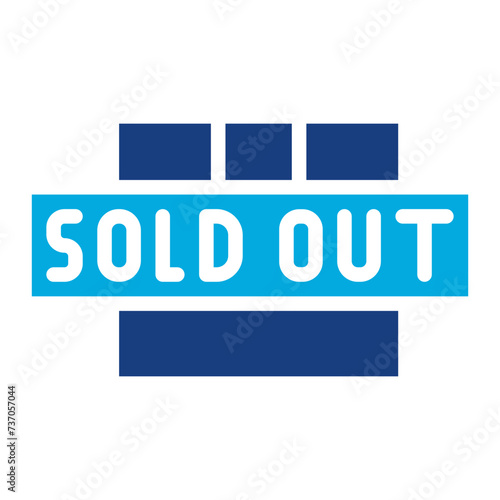 Out Of Stock icon vector image. Can be used for Warehouse.