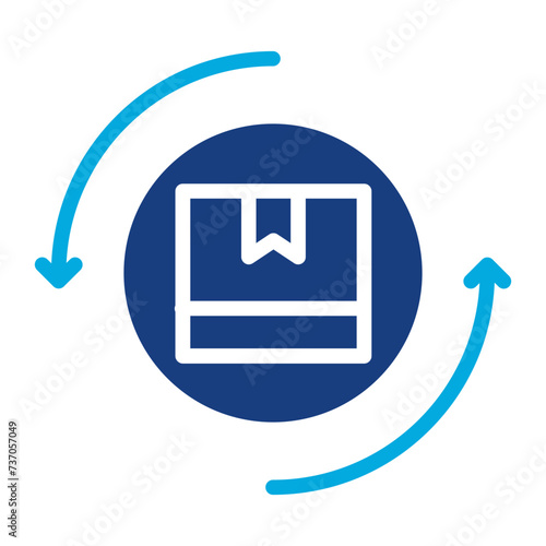 Reshipping icon vector image. Can be used for Warehouse.