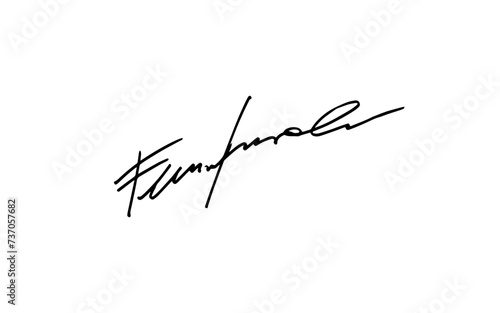 Unique invented signatures for business documents  for business  for designs. Vector illustration.