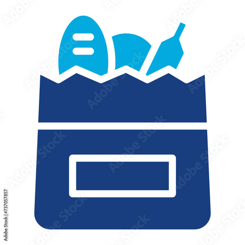 Grocery icon vector image. Can be used for Supermarket.