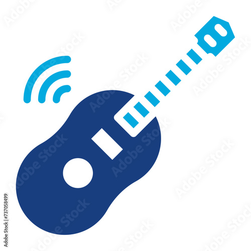 Acoustic icon vector image. Can be used for Instrument.