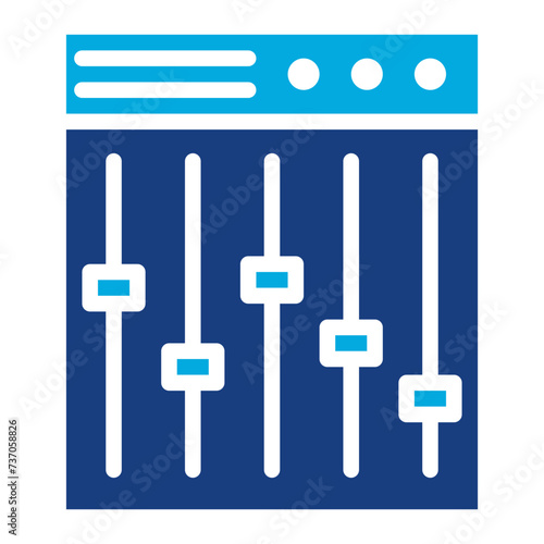Mixer icon vector image. Can be used for Instrument. © SAMDesigning