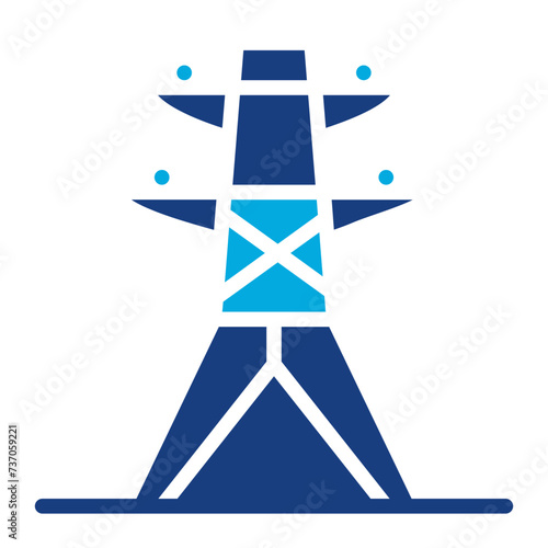Electricity icon vector image. Can be used for Manufacturing. © SAMDesigning
