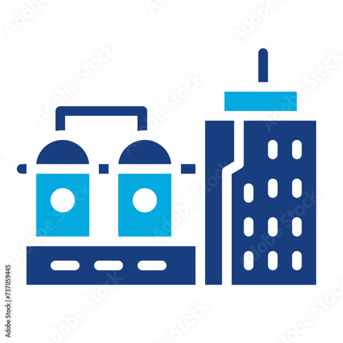 Refinery icon vector image. Can be used for Manufacturing.