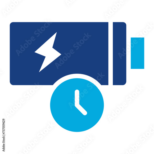 Battery Life icon vector image. Can be used for Battery and Power.
