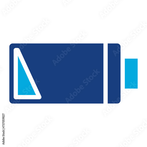 Low Battery icon vector image. Can be used for Battery and Power.