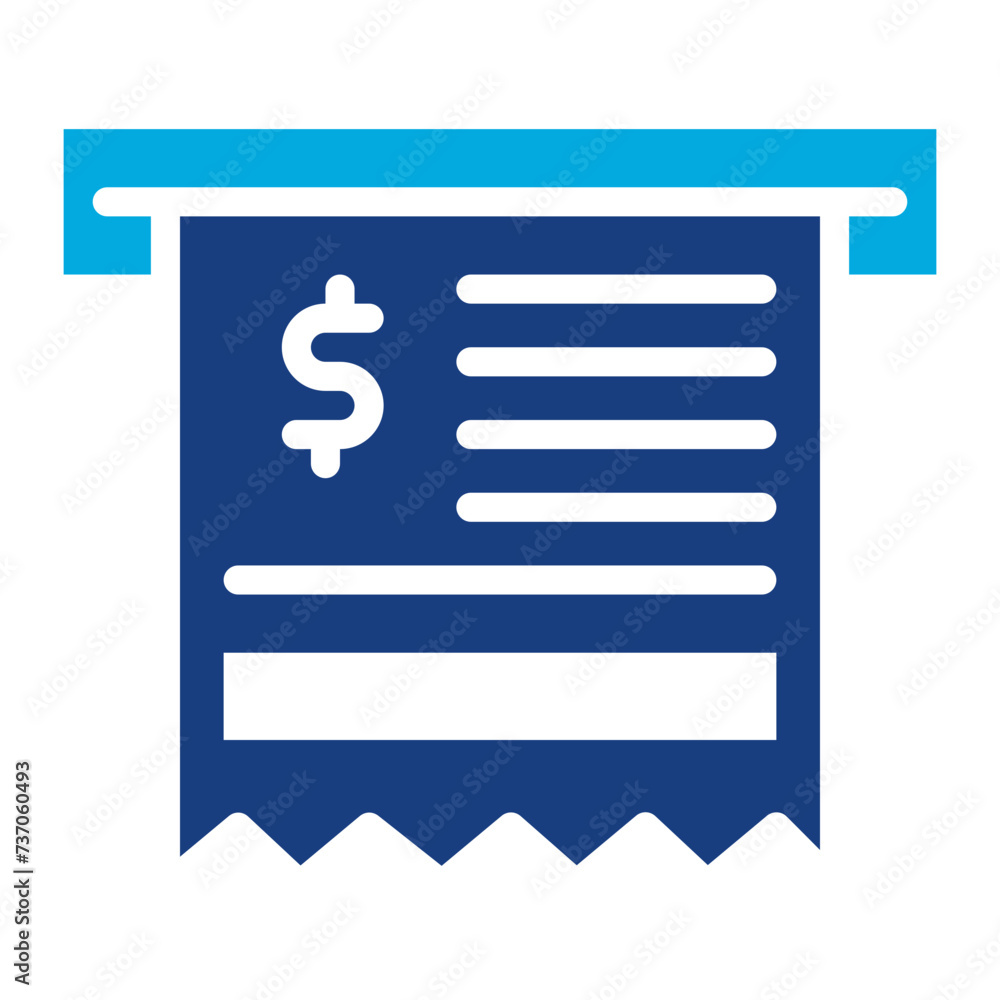 Receipt icon vector image. Can be used for Shoemaker. Receipt icon vector image. Can be used for Shoemaker.