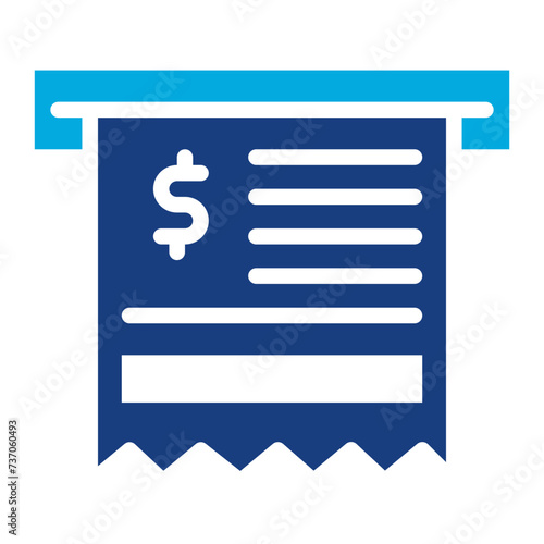 Receipt icon vector image. Can be used for Shoemaker.