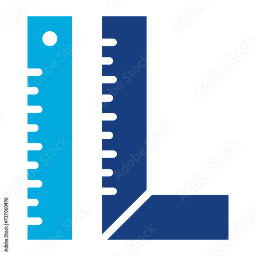 Ruler icon vector image. Can be used for Shoemaker. © SAMDesigning