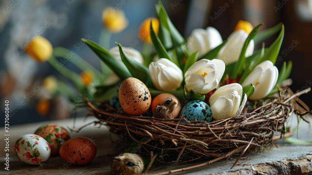 Easter tulip decoration Easter tulip decoration