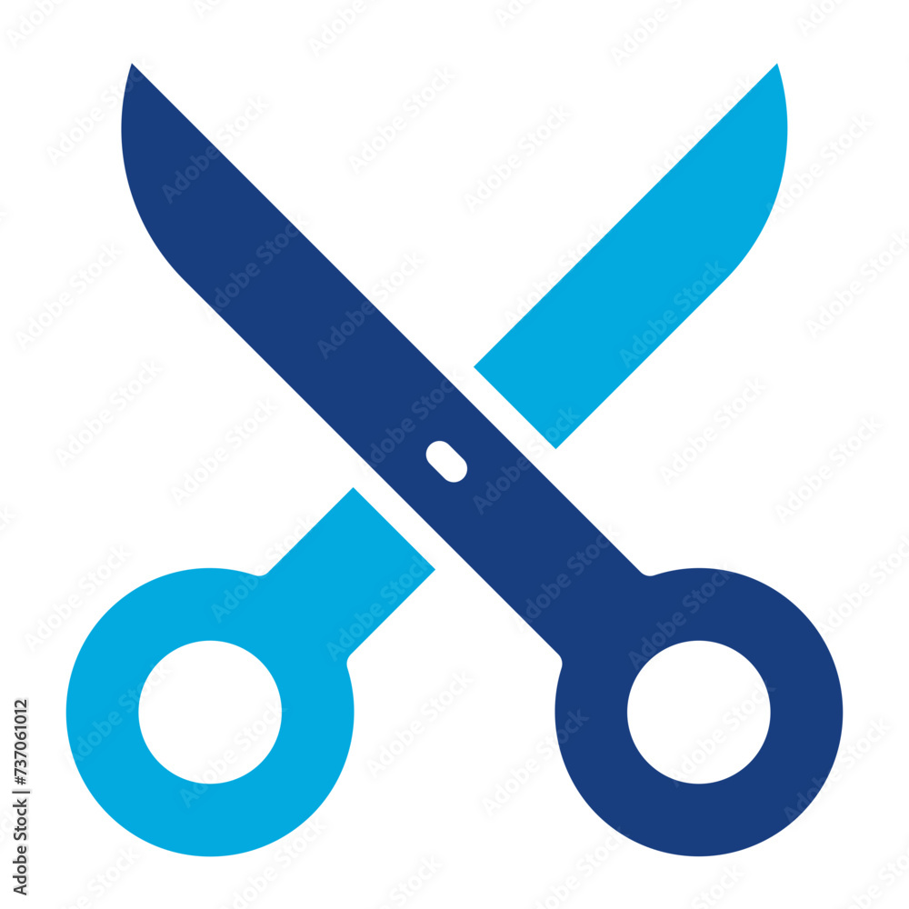Scissor icon vector image. Can be used for Art and Craft Supplies. Scissor icon vector image. Can be used for Art and Craft Supplies.