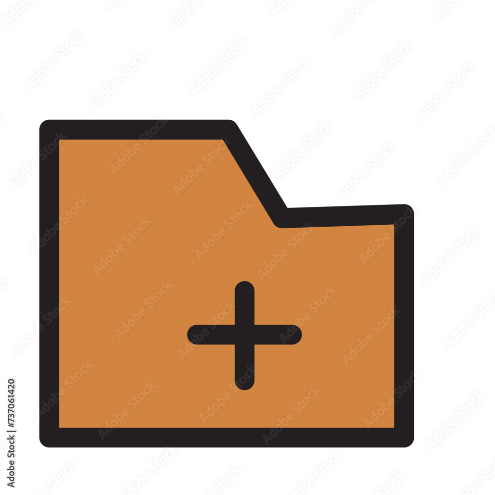 Add Folder File New Plus Filled Outline Icon Add Folder File New Plus Filled Outline Icon