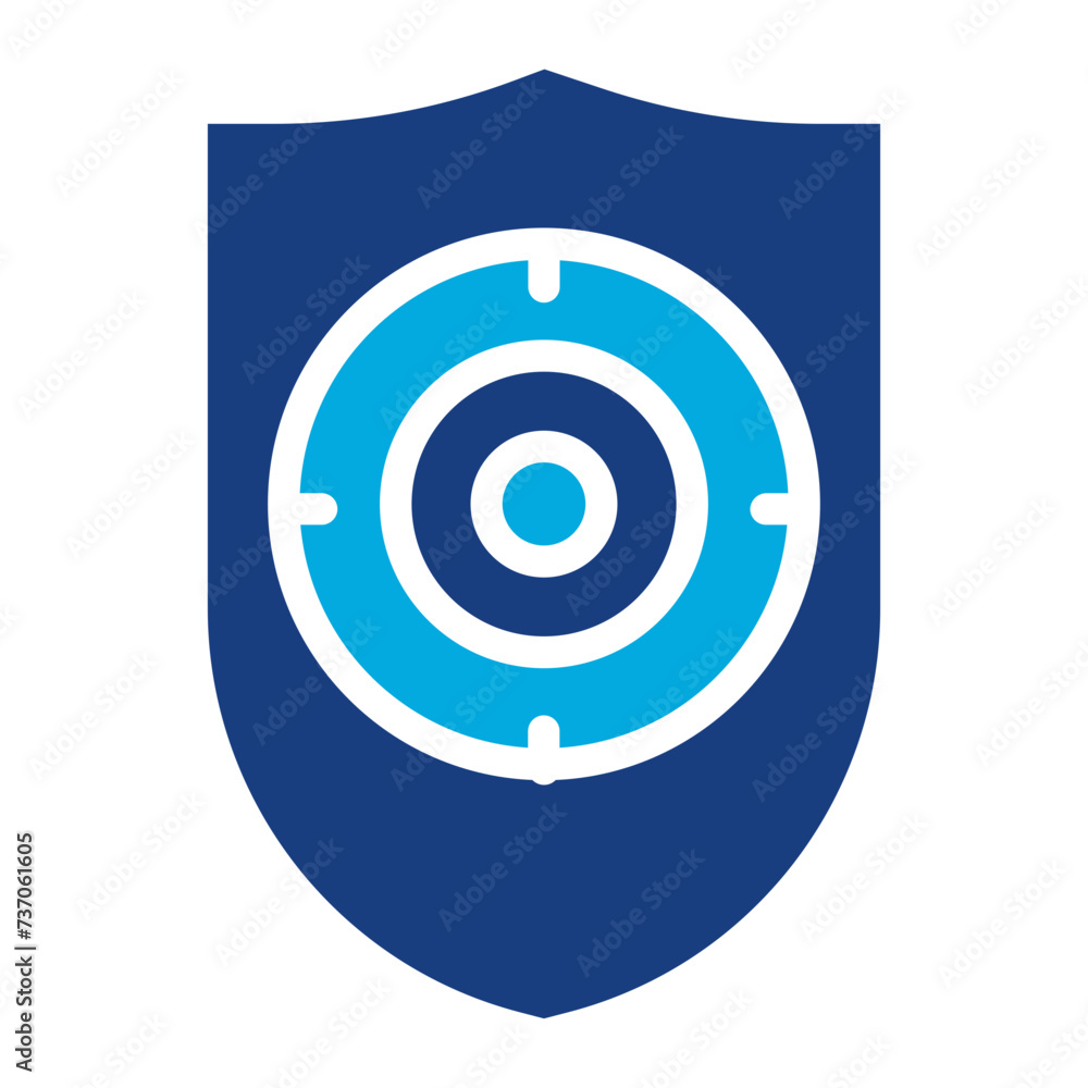 Sheild icon vector image. Can be used for Archery. Sheild icon vector image. Can be used for Archery.