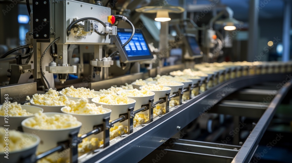 Popcorn production in automatic machines