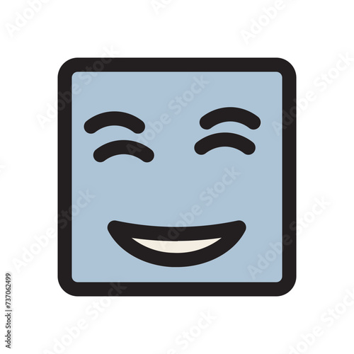 Emoji Emoticon Face Feeling Girl Relieved Smiley Filled Outline Ocon