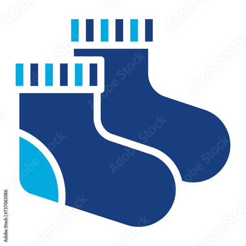 Baby Socks icon vector image. Can be used for Baby Shower.