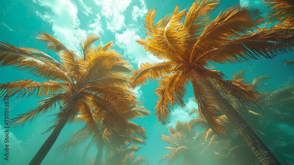 Hurricane Force, Powerful winds bend trees near the raging ocean ...