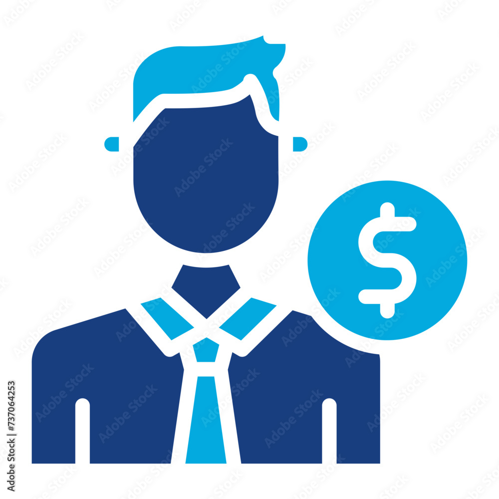 Economist icon vector image. Can be used for Diversity. Economist icon vector image. Can be used for Diversity.