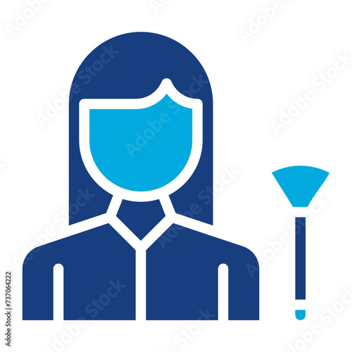 Cosmetologist icon vector image. Can be used for Diversity.