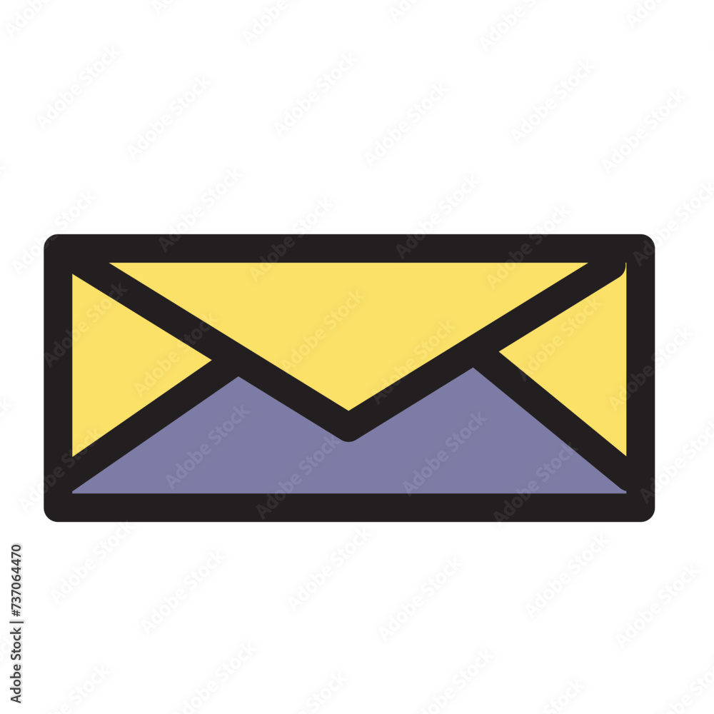 Business Envelope Latter Mail Massage Message Office Filled Outline Icon Business Envelope Latter Mail Massage Message Office Filled Outline Icon