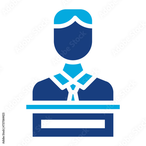 Host icon vector image. Can be used for Diversity.