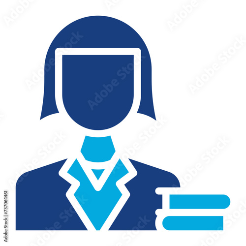 Librarian icon vector image. Can be used for Diversity.