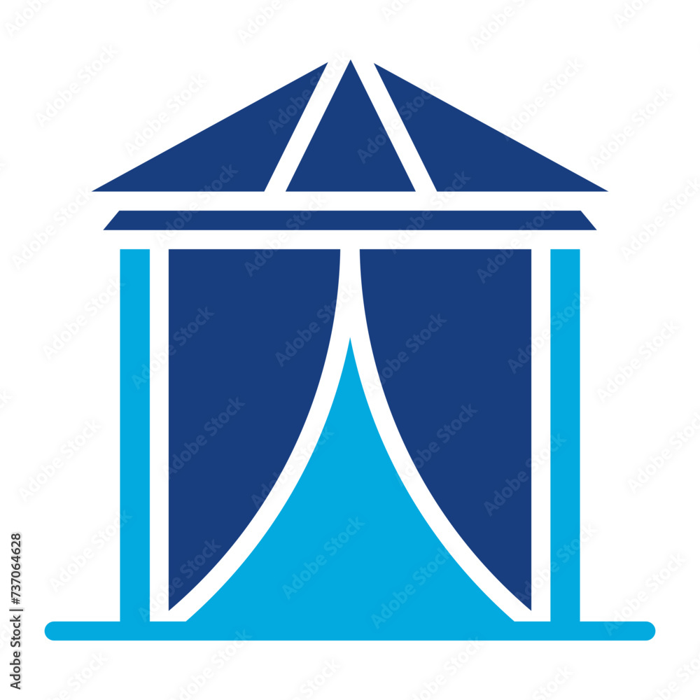 Beach Tent icon vector image. Can be used for Beach Resort. Beach Tent icon vector image. Can be used for Beach Resort.