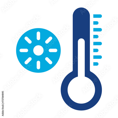 High Temperature icon vector image. Can be used for Beach Resort.