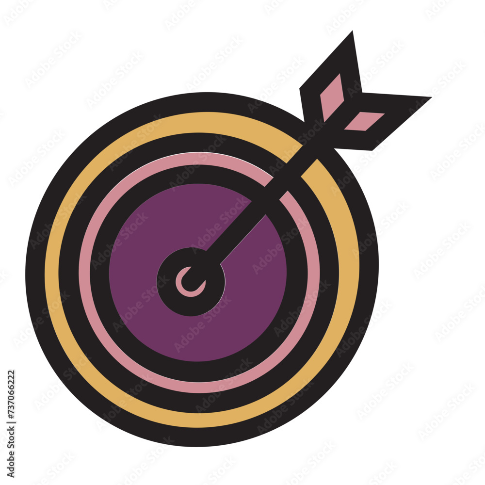 Aim Arrow Darts Direction Goal Target Filled Outline Icon Aim Arrow Darts Direction Goal Target Filled Outline Icon